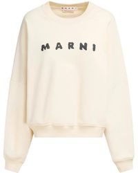 Marni - Sweatshirt Mit Logo-Print - Lyst