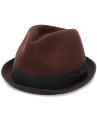 DSquared² Klassischer Fedora - Braun