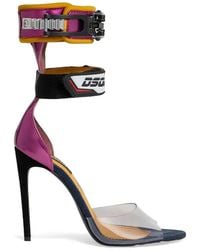 DSquared² - Metallic Leather Touch-Strap Sandals - Lyst