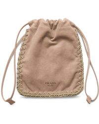 Prada - Suede Smartphone Case - Lyst