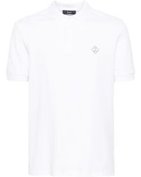 Herno - Logo-embroidered Piqué Polo Shirt - Lyst