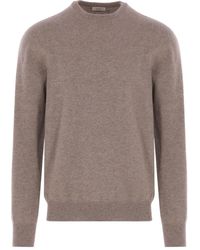 Agnona - Crew-Neck Ribbed-Trim Sweater - Lyst
