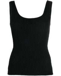 Moschino - Round-Neck Virgin Wool Top - Lyst