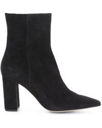 Paris Texas - Anja Suede Pointed-Toe Ankle Boots - Lyst