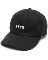 MSGM - Logo-Embroidered Baseball Cap - Lyst