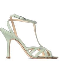 Anna F. - Sandales À Brides À Fini Verni - Lyst