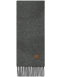 Gucci - Kaschmirschal Mit Gg-Patch - Lyst