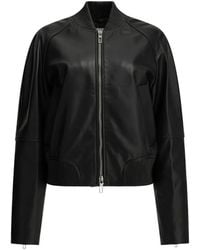Max Mara - Veste En Cuir Amour À Bords Côtelés - Lyst