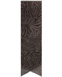 Ralph Lauren - Silk Embellished-Leaf Scarf - Lyst