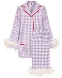 Sleeper - Ensemble De Pyjama Party Bordé De Plumes - Lyst