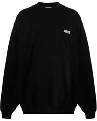 Vetements - Logo-embroidered Crew-neck Sweatshirt - Lyst