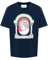CASABLANCA - T -Shirt mit La Medaille Print - Lyst