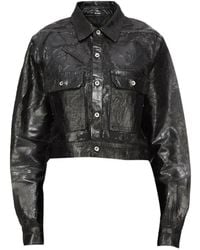 Rick Owens - Chemise Crop À Mancherons - Lyst