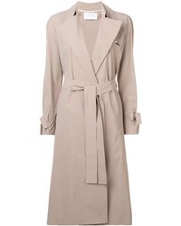 Harris Wharf London Gabardina con cinturón - Neutro