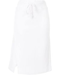 Calvin Klein Gonna con vita elasticizzata - Bianco