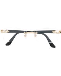 Cartier - Rimless Rectangle-Frame Glasses - Lyst