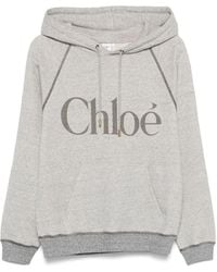 Chloé - Hoodie mit Logo-Print - Lyst