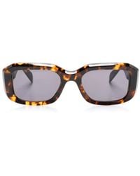 Retrosuperfuture - Sagrado Burnt Havana Rectangle-Frame Sunglasses - Lyst
