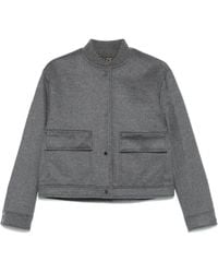 Herno - Wool Bomber Jacket - Lyst