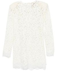 Aniye By - Lace-Overlay Long-Sleeve Mini Dress - Lyst