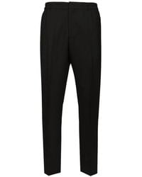 Paul Smith - Elasticated-Waist Wool Trousers - Lyst