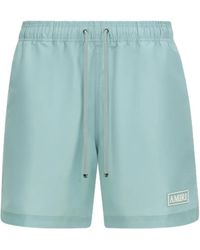 Amiri - Logo-Patch Drawstring Swim Trunk - Lyst