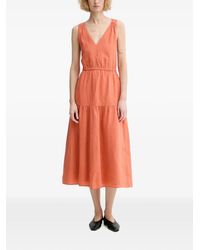 Marc O' Polo - Crossover-Back Tiered Midi Dress - Lyst