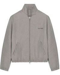 Courreges - Houndstooth-Pattern Bomber Jacket - Lyst