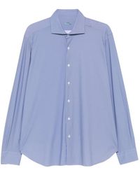 Barba Napoli - Spread-Collar Button-Down Shirt - Lyst