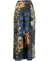 Biyan - Floral-print Wide-leg Trousers - Lyst