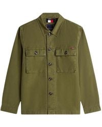 Tommy Hilfiger - Long-Sleeve Buttoned Overshirt - Lyst