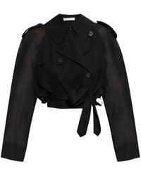 Helmut Lang - Crop DRTD Graben.WOO - Lyst