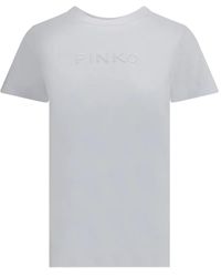 Pinko - Jersey T-Shirt Met Geborduurd Logo - Lyst