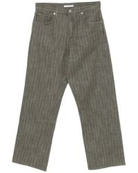 sunflower - Wide Twist Striped Straight Jeans - Lyst