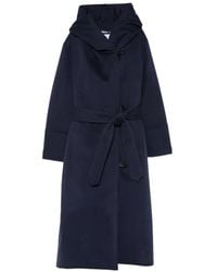 Norwegian Wool - Hooded Belted Coat - Lyst