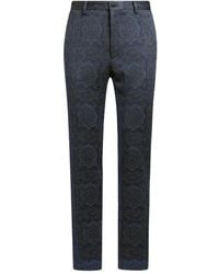 Etro - Patterned-Jacquard Tailored Trousers - Lyst