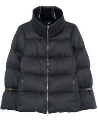 Herno - Faux-Fur Collar Padded Jacket - Lyst
