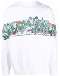 CASABLANCA - Graphic-Print Long-Sleeve Sweatshirt - Lyst