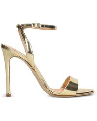 The Seller - Metallic Ankle-Strap Sandals - Lyst