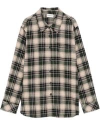P.A.R.O.S.H. - Chemise À Carreaux Et À Strass - Lyst