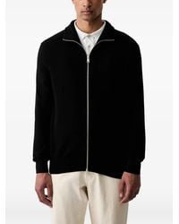 Marc O' Polo - Zip-Up Ribbed-Trim Cardigan - Lyst