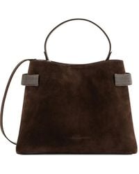 Brunello Cucinelli - Essence Suede Beaded Shoulder Bag - Lyst