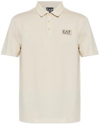 EA7 - Logo-Patch Short-Sleeve Polo Shirt - Lyst