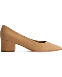 Bernardo - Millie Pointed-Toe Block-Heel Pumps - Lyst