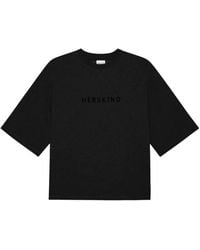 Herskind - Linette Embroidered-Logo T-Shirt - Lyst