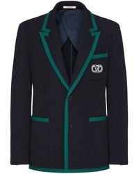 Valentino Garavani - Vlogo Signature Single-Breasted Blazer - Lyst