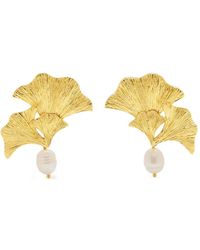 LYNYER - Enchanted Flora Pearl Earrings - Lyst
