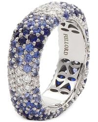 FULLORD - Anillo Ghost Con Diamante Y Zafiro - Lyst