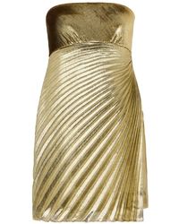 Roberto Cavalli - Metallic-Effect Mini Dress - Lyst