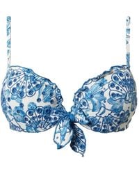 Twinset - Push-Up Bikini Top With Embroidery - Lyst